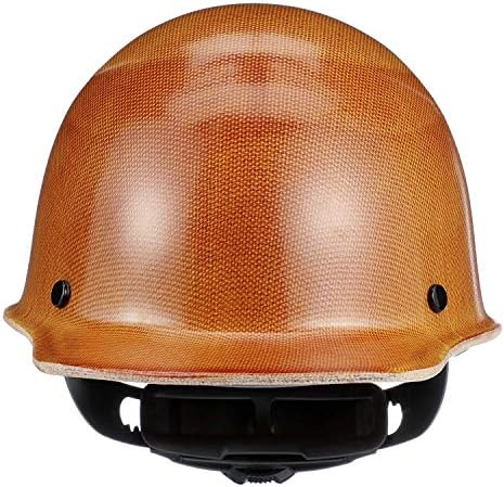 MSA Skullgard Cap Style Safety Hard Hat with Suspension - Non-Slotted Cap, Made of Phenolic Resin, Radiant Heat Loads up to 350F | Fas-Trac III Ratchet Suspension