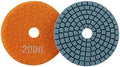 Diamond Polishing Pad, 3 inch 80 mm 2000 Grit Sanding Discs for Grinder & Polisher, Hook and Loop Backing Pad for Grinding Buffing Granite Marble Concrete Stone (1 Piece)