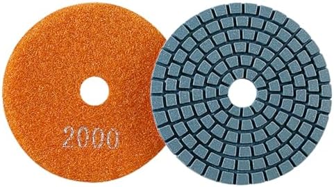Diamond Polishing Pad, 3 inch 80 mm 2000 Grit Sanding Discs for Grinder & Polisher, Hook and Loop Backing Pad for Grinding Buffing Granite Marble Concrete Stone (1 Piece)