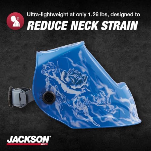 Jackson Safety Premium Graphic Welding Hood with ADF - Ultra Lightweight Auto Darkening Welding Helmet - ANSI Z87.1 (Multiple Styles)
