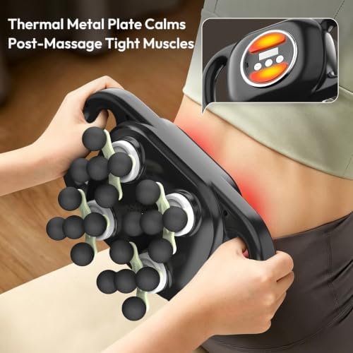 20 Head Massage Gun Deep Tissue with Heating, Back Muscle Massager