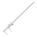 Stainless Steel Precision Vernier Caliper with Fine Adjustment,0-24" Range Calipers,Caliper Measuring Tool with 0mm-600mm Range,1/128 in,0.05mm Graduation(0-24"（with fine Adjustment）)