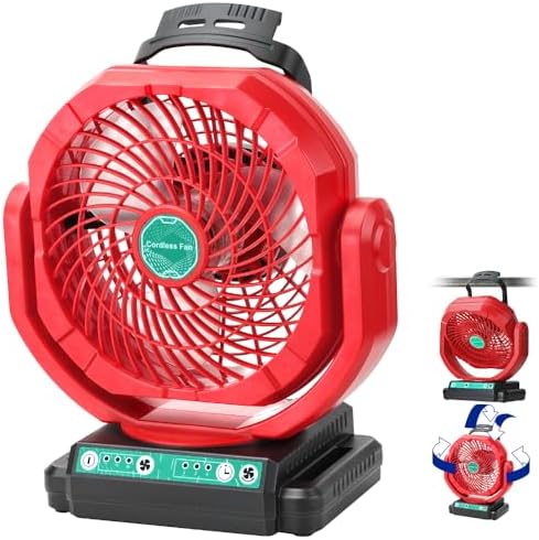 Oscillating Fan Compatible with Milwaukee M18 18V Battery(Tool Only)