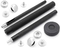 CRAFTMEMORE Snap Setter Fastener Kit Button Fixing Tool S-Spring Socket Popper Setting Tool with 10 Silver Snaps #665 VT2 (10mm (0.39"))