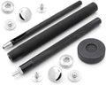 CRAFTMEMORE Snap Setter Fastener Kit Button Fixing Tool S-Spring Socket Popper Setting Tool with 10 Silver Snaps #665 VT2 (10mm (0.39"))