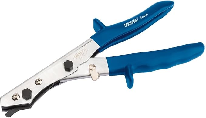 Draper 35748 Expert Hand Nibbler for Metal Sheet, Plastic,Blue,250 mm