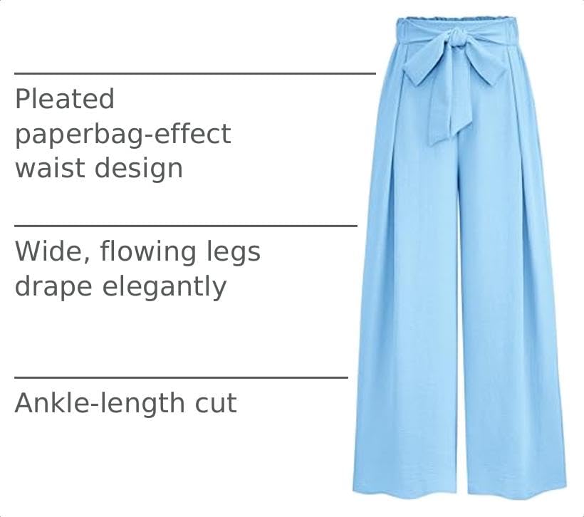 PRETTYGARDEN Women's Palazzo Wide Leg Work Dress Pants