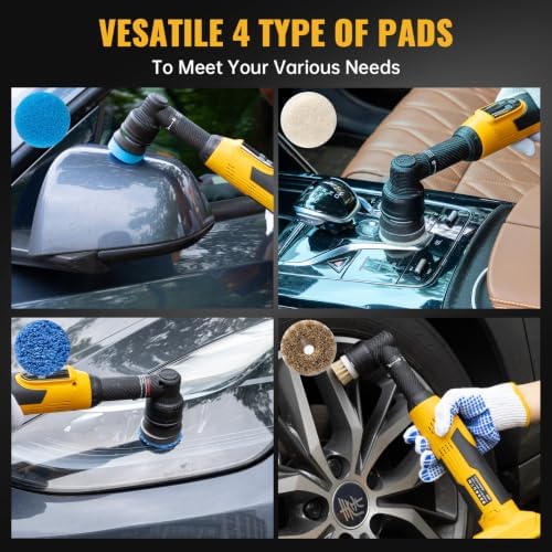 Cordless Mini RO/DA Car Polisher,DeWalt 21V Compatible, Tool Only