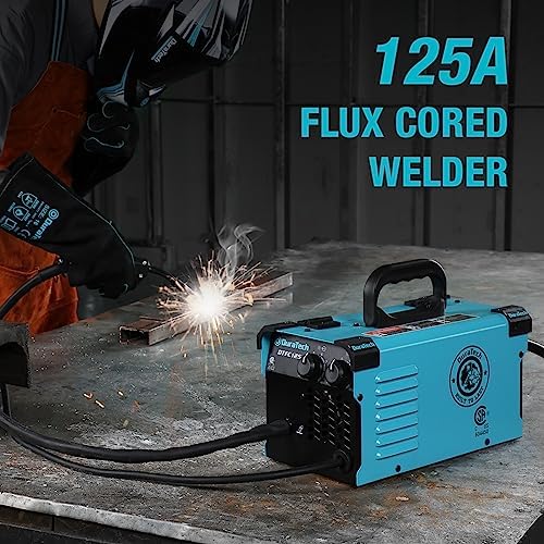 DURATECH 125A MIG Welder, 120V Flux Core Welder for DIY and Home Repair