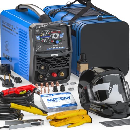 ANDELI Non-HF Plasma Cutter with Built-In Air Compressor 55A，1" Max Cut