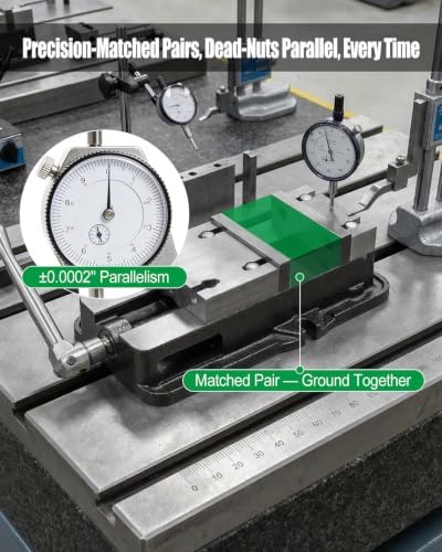 6 * 3 * 1 In Milling Vise Jaws Set, Soft Aluminum Fits for Kurt GMT Similar