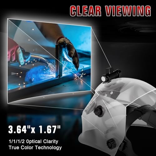 TRQWH Welding Hood Auto Darkening Welding Helmet with Light True Color