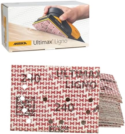 Mirka Abrasive Sheets Ultimax Ligno 3x4 inch P240 Hook and Loop Sanding