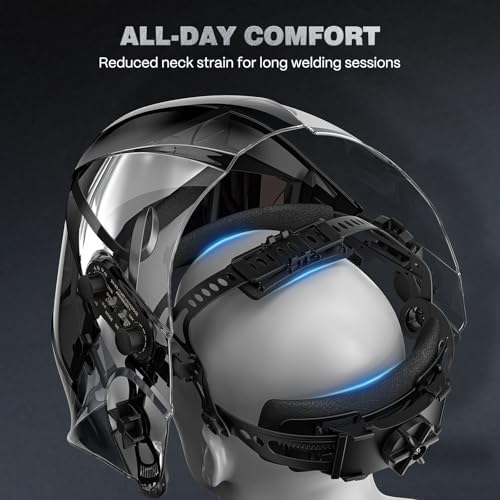 ARCCAPTAIN 180° Panoramic View Auto Darkening Welding Helmet, Welding Hood