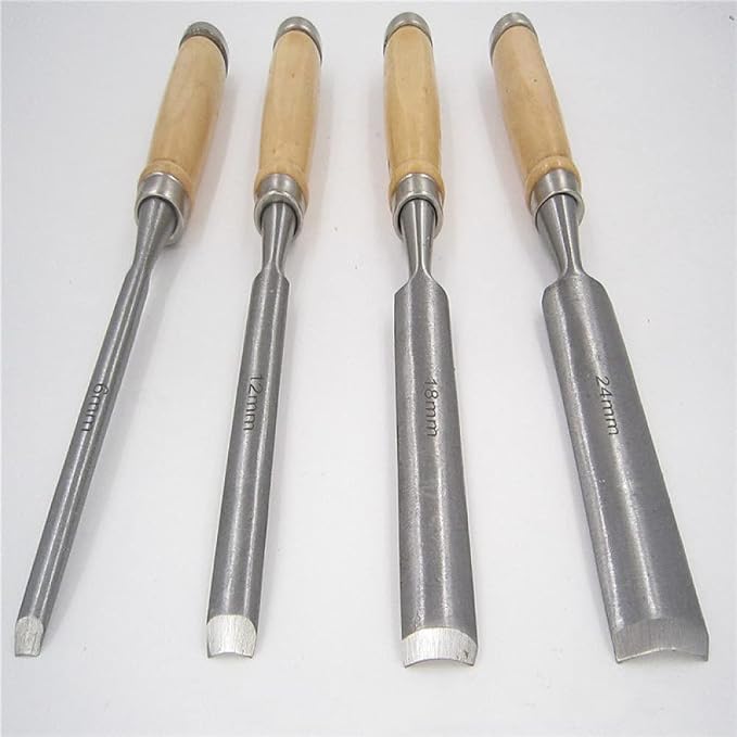 1Pcs Woodwork Wood Carve Woodcarve Gouge Chisel Sculpture Craft Woodcut Art Artist Carpenter Chip Carpentry Mortise Sculpte,Half Round Chisel,6mm