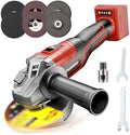 Cordless Angle Grinder Compatible with Milwaukee 18V Battery (Tool Only, No Battery), 4-1/2" to 5" Grinder, Brushless Motor 9000 RPM, M14 Spindle + 5/8-11 Adapter for Cutting Grinding