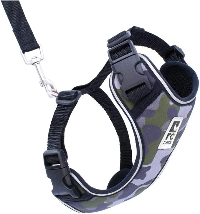 RC Pets Adventure Kitty Cat Harness | Adjustable Airmesh Vest with D-Ring and 6ft Leash for Walking and Travel | Camo, Medium