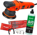 Maxshine 2-Piece M8S V2 Dual Action Polisher & 16oz AIO Polish Car Detailing Kit – 8mm Throw Random Orbital Buffer, 1000W, 5″ Backing Plate 6-Speed – Car, Truck, SUV & Boat Paint Correction