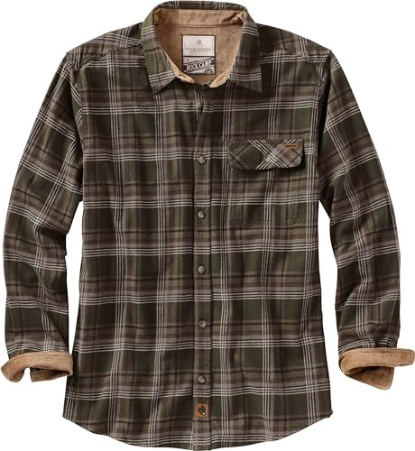 Legendary Whitetails Mens Flannel Long Sleeve Button Down 100% Cotton Shirt