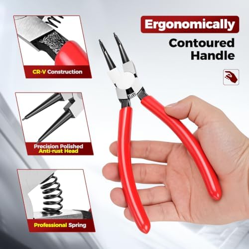 BILITOOLS 4PC 13" Extra Long Snap Ring Pliers Set