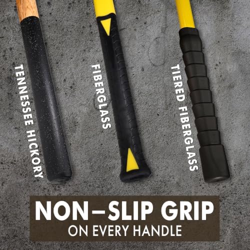 ABC HAMMERS 6 lb Brass Sledge Hammer, 24" Length, Wood Handle