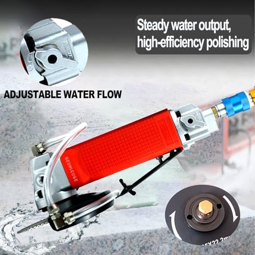 Air Wet Polisher 5", Variable Speed Concrete Angle Grinder Tool