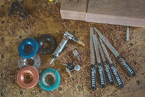 Kutzall Extreme Sphere Rotary Burr 1⁄4" Shaft, Very Coarse - Wood Carving Bit for Bosch, DeWalt, Milwaukee Tools. Abrasive Tungsten Carbide, 1" (25.4mm) Head Diameter, SX-1C