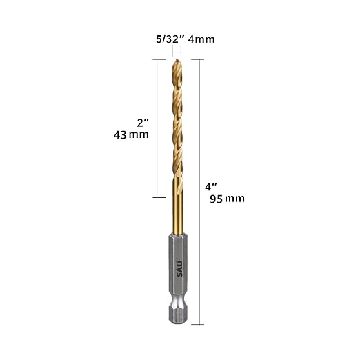 SALI Cobalt Drill Bit Set,20 Pack 5/32 Inch High Speed Steel Hex Shank Jobber Drill Bits, for Hardwood, Aluminum,Metal,Copper,Alloyed Steel