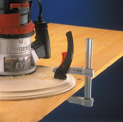 BESSEY KliKlamp Series Ratchet Action Lever Clamp - 12-Inch -KLI3.008 - Fast Action, Heavy Duty Clamps for Woodworking, Carpentry, & Cabinetry - Professional Grade for DIY and Home Improvement