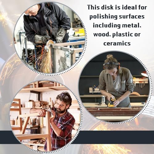 Landhoow 80 Pcs Flap Disc 4 1/2 Inch for Angle Grinder Sanding Disc 40 60 80 120 Grit Flap Discs Alumina Grinding Wheel for Stainless Steel, Sheet Metal, 7/8 Inch Arbor Size