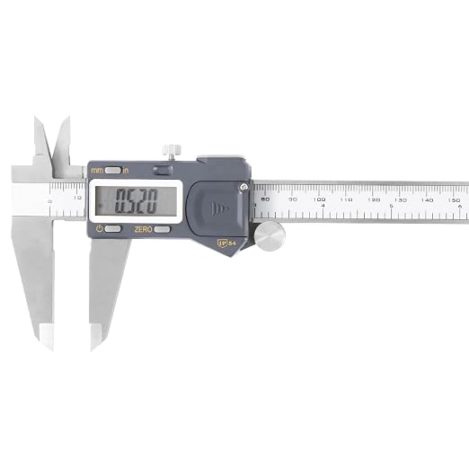 Digital Caliper 8 Inch (0–200mm), Large LCD Electronic Calipers with Inch/Metric Conversion, Stainless Steel Measuring Tool, ±0.03mm Accuracy