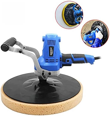 DNYSYSJ Handheld Concrete Grinder Electric Trowel Wall Smoothing Polishing Machine,110V 850W 4 Speed Polisher, Plastering Bucket Trowel Tools 50-100RPM,Wiper Diameter Ø410mm