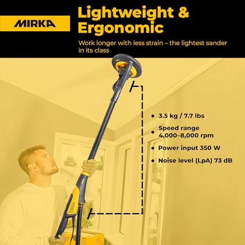 Mirka LEROS 950X CV 9 Inch Random Orbital Wall & Celing Sander - 5mm Orbit