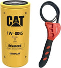 Caterpillar 1W-8845 Engine Oil Filter Advanced High Efficiency w/IHD Strap Wrench Bundle (1)