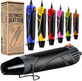 Heat Gun for Crafting, Mini Dual Temp Hot Air Gun Tool for Epoxy Resin, Shrink Wrapping, Vinyl Wrap, Embossing, Electronics, Candle Making, Sublimation, Phone Repair & DIY (Grey/Black)