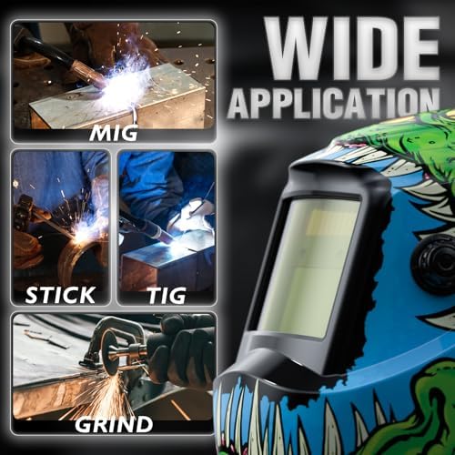 YESWELDER Auto Darkening Welding Helmet 1/1/1/1 True Color, LYG-L600A
