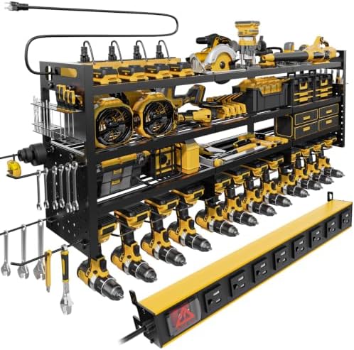 Large 49''Wide Power Tool Organizer Wall Mount, Charging Station