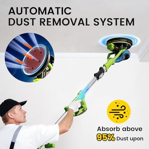 Drywall Sander 1050W Popcorn Ceiling Removal Tool with Collector
