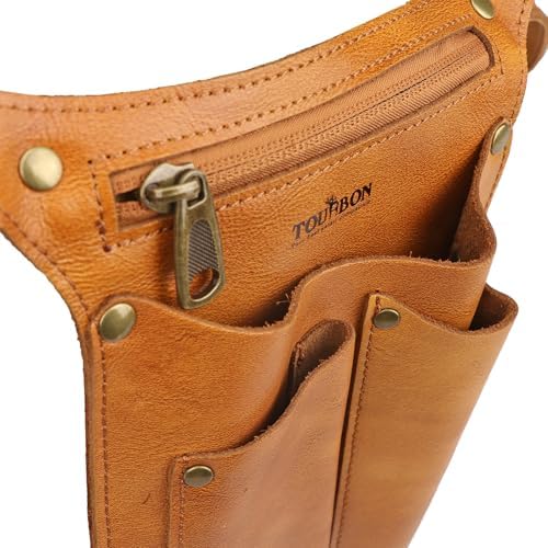 Leather Gardening Tool Belt Florists & Gardeners,4 in 1 Design Utility Bag