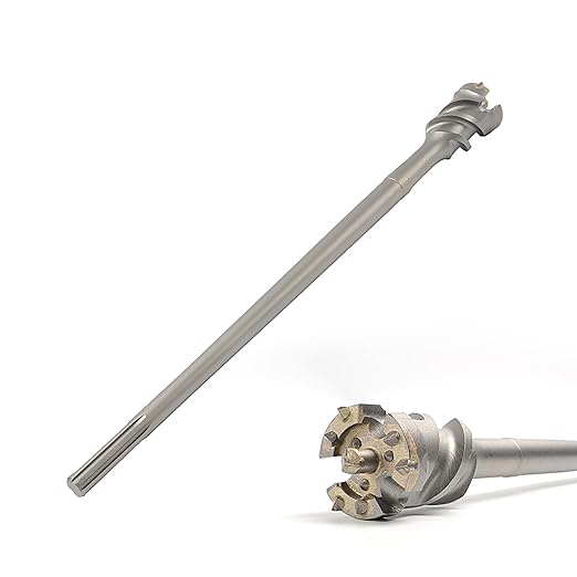 2 in. Break Through Drill Bit, 2 in. x 21-2/3 in. Carbide Tipped Hole Saw Bit with Storage Tube, SDS MAX Shank, Tools for Concrete Brick Stone and Other Masonry Construction Material