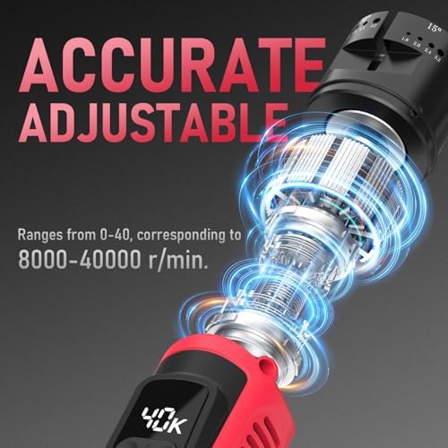 YESWELDER 110V Tungsten Electrode Sharpener, LED Display, 6 Angles 4 Sizes