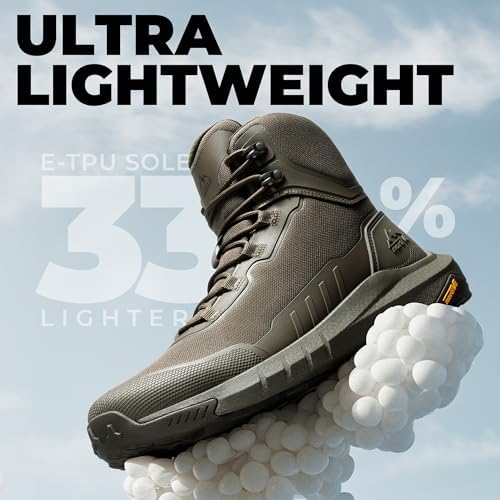 NORTIV 8 Men's Tactical Hiking Boots Lightweight Cushion