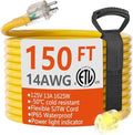 HUANCHAIN 14 Gauge Heavy Duty Outdoor Extension Cord 150 FT Waterproof