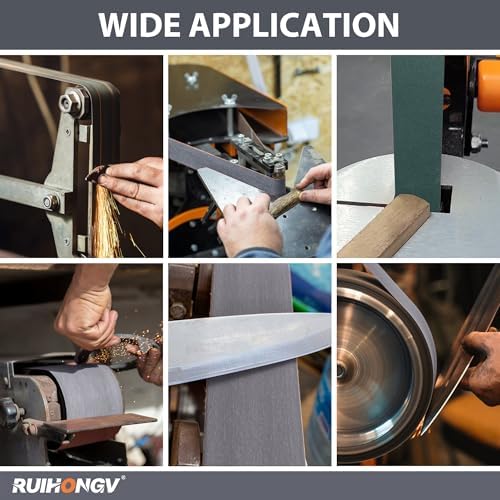 1x30 Sanding Belts for Knife Sharpening, 120-1000 Grit, 18 Variaty Pack