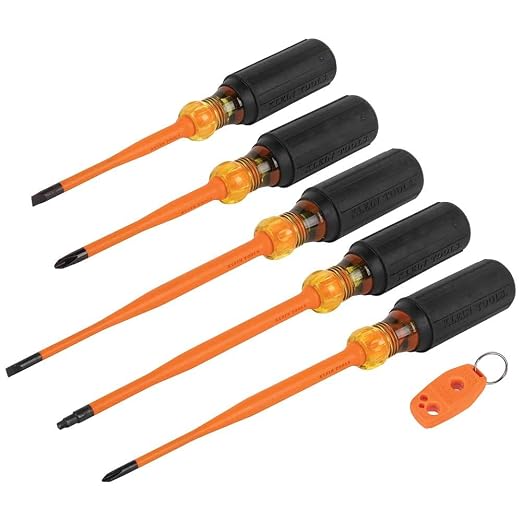 Diagonal-Cutting, Needle-Nose, Side-Cutting High Leverage Linesman Pliers, Cutter, Crimper & Insulated Screwdriver Set, 1000V Slim-Tip Driver with Phillips, Cabinet, Square Bits, a Magnetizer