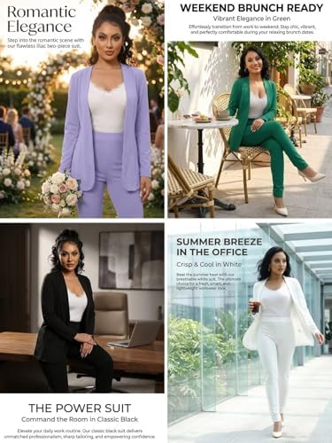 Aro Lora Pant Suits for Women Dressy Casual 2 Piece Outfits