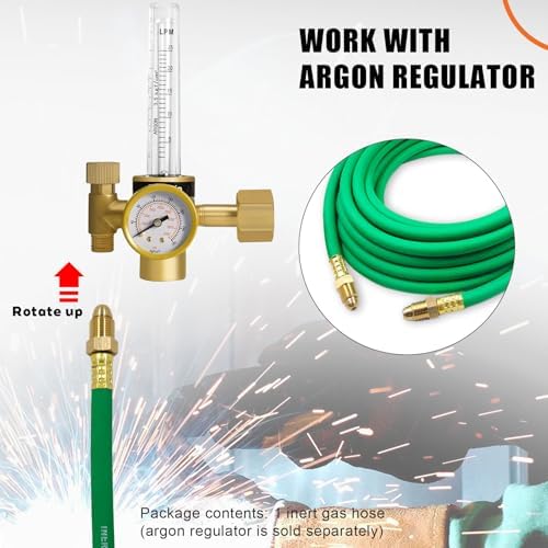 30FT Argon Hose, Inert Gas Welding Hose for MIG/TIG Regulators & Flowmeters