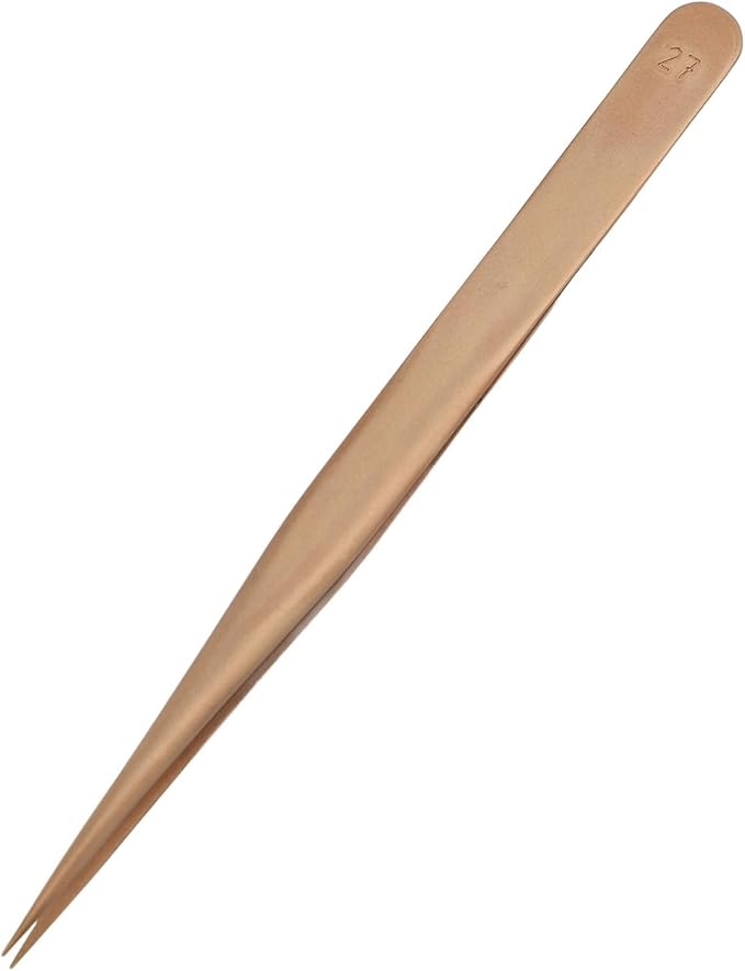 Watch Repair Tweezer Watchmaker Tweezer Jewelry Non Phosphor Bronze with Non Slip Fastening for Watch Repair Professionals Jewelry Making