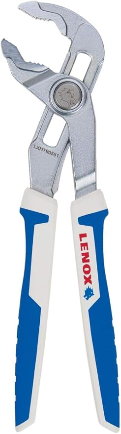 LENOX TOOLS LXHT90551 Quick-Adjust 10" V-Jaw Plier, Chrome