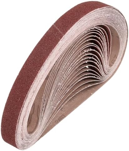 HARFINGTON 1 x 30 Inch Sanding Belts, 20 Pcs 60 Grits Aluminum Oxide